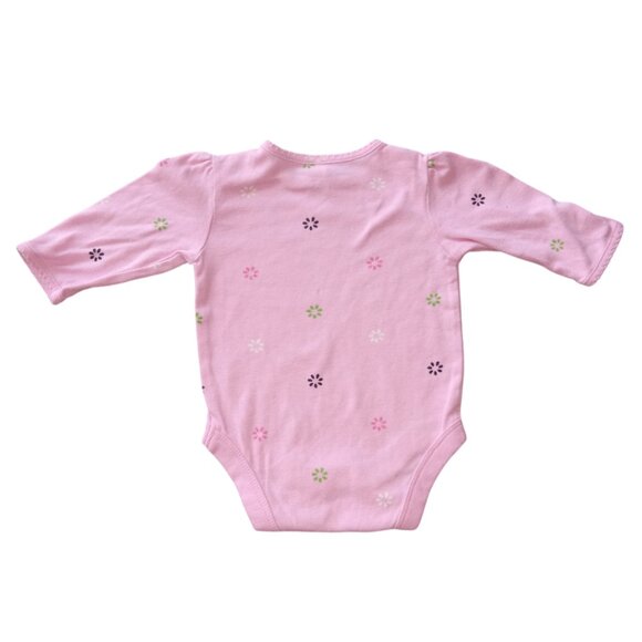 🎯 10 for $10 / Baby Gap 3 Months Baby Girl Onesie, Flower Print, Pink - Picture 9 of 10